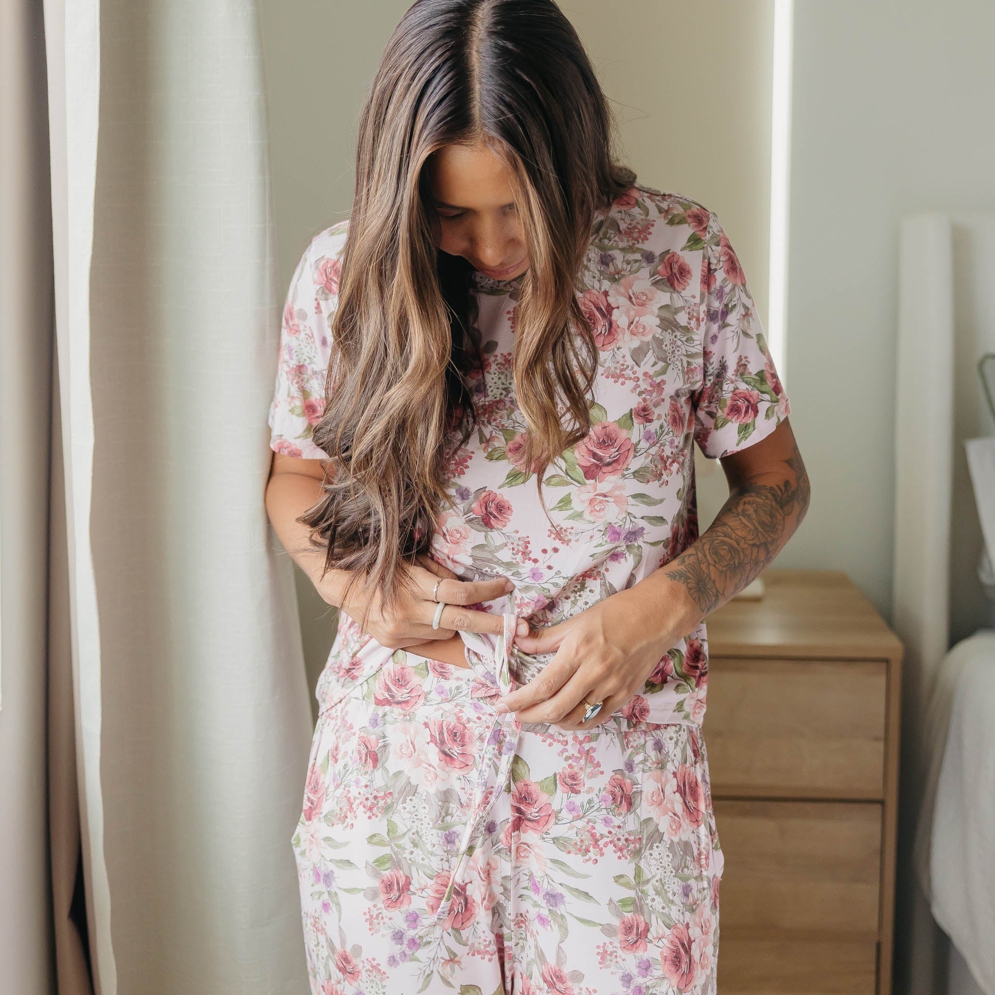 Bamboo Women's Short Sleeve Pajamas - Deborah