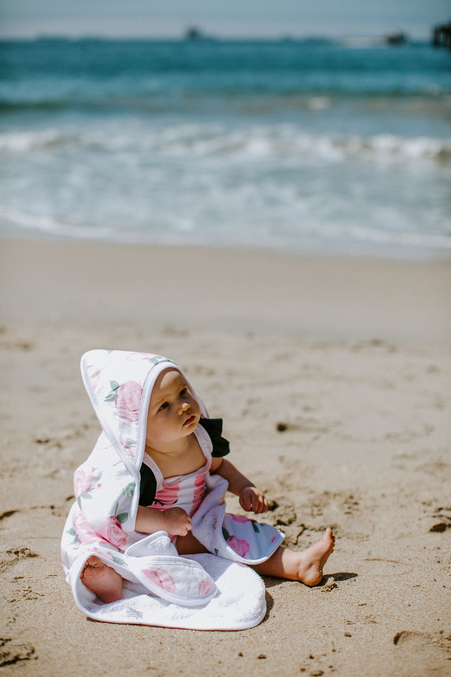 Premium Baby Knit Hooded Towel - Grace