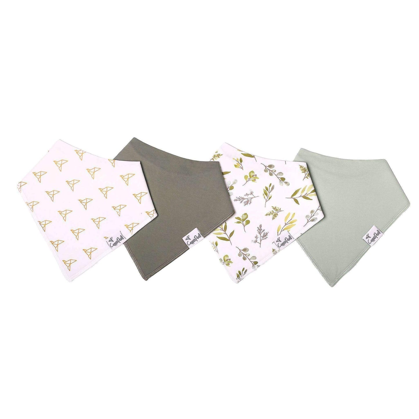 4 Pack Baby Bandana Bibs - Haven