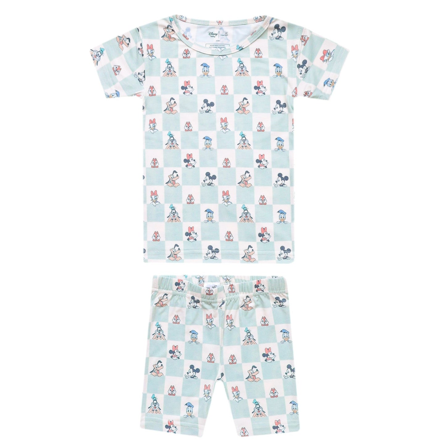 2pc Short Sleeve Pajama Set - Mickey Mouse and Friends