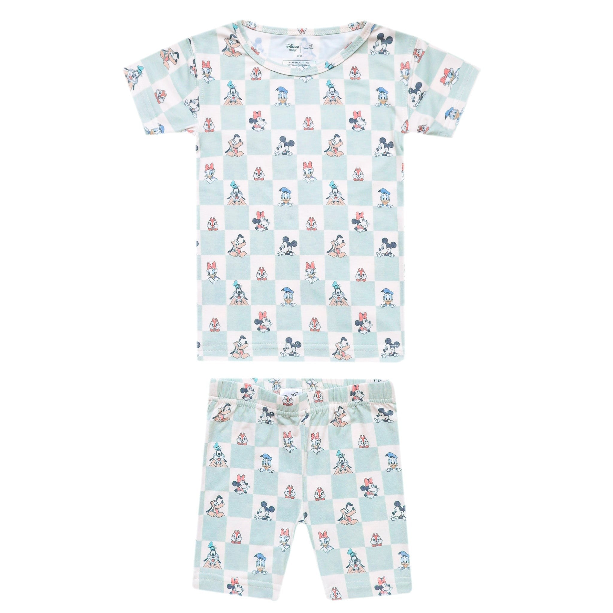 2pc Short Sleeve Pajama Set - Mickey Mouse and Friends