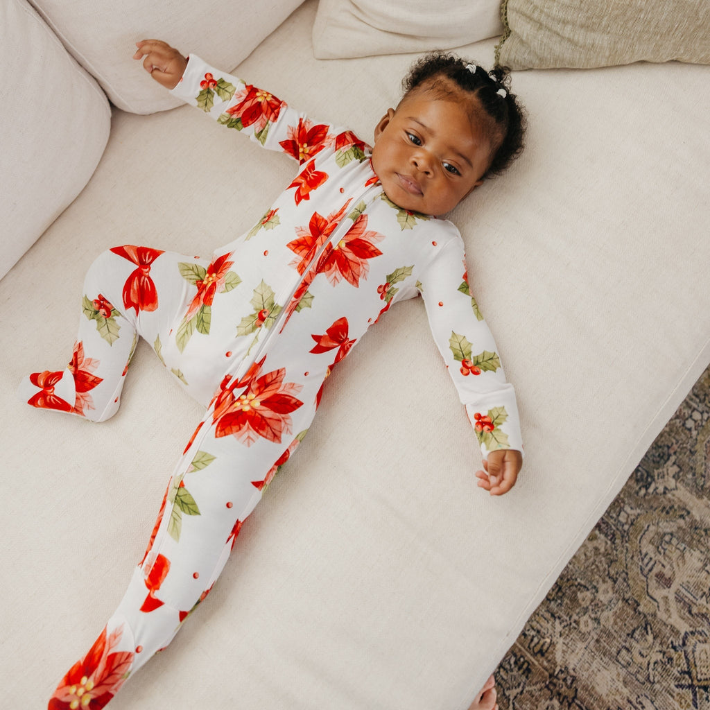 Bamboo Zip-Up Footie Pajama - Holly Anne