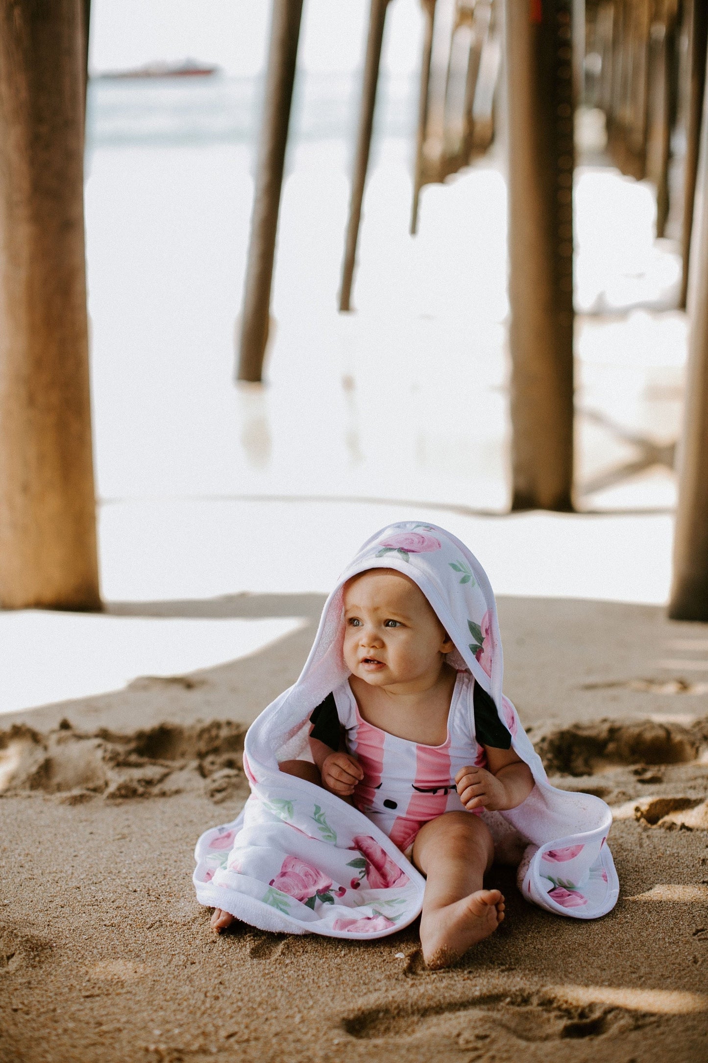 Premium Baby Knit Hooded Towel - Grace