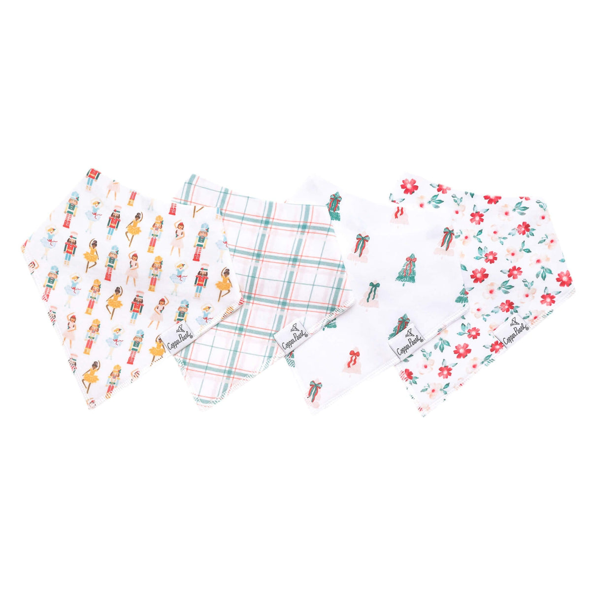 4 Pack Baby Bandana Bibs - Juliet