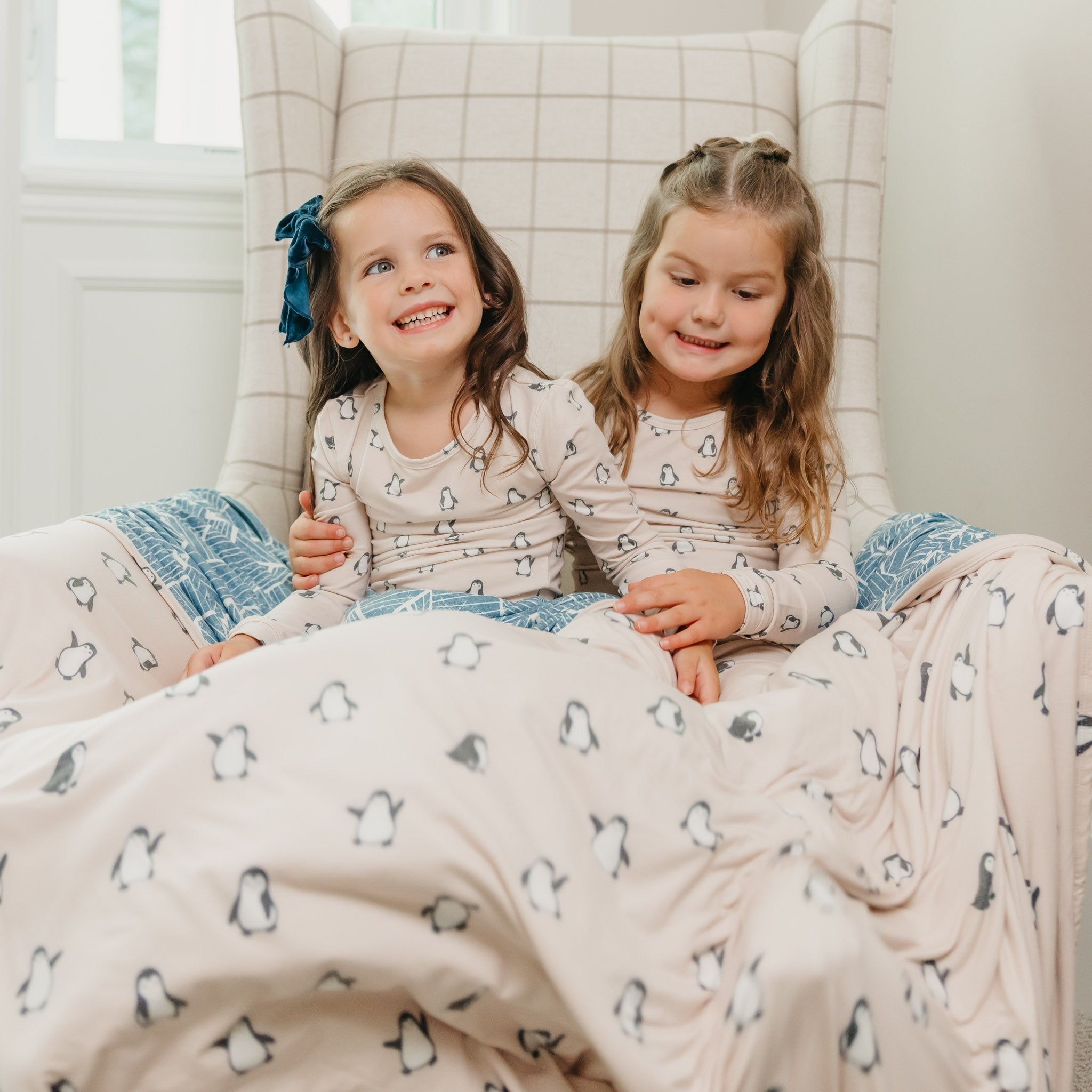 Three-Layer Jumbo Quilt - Penguins