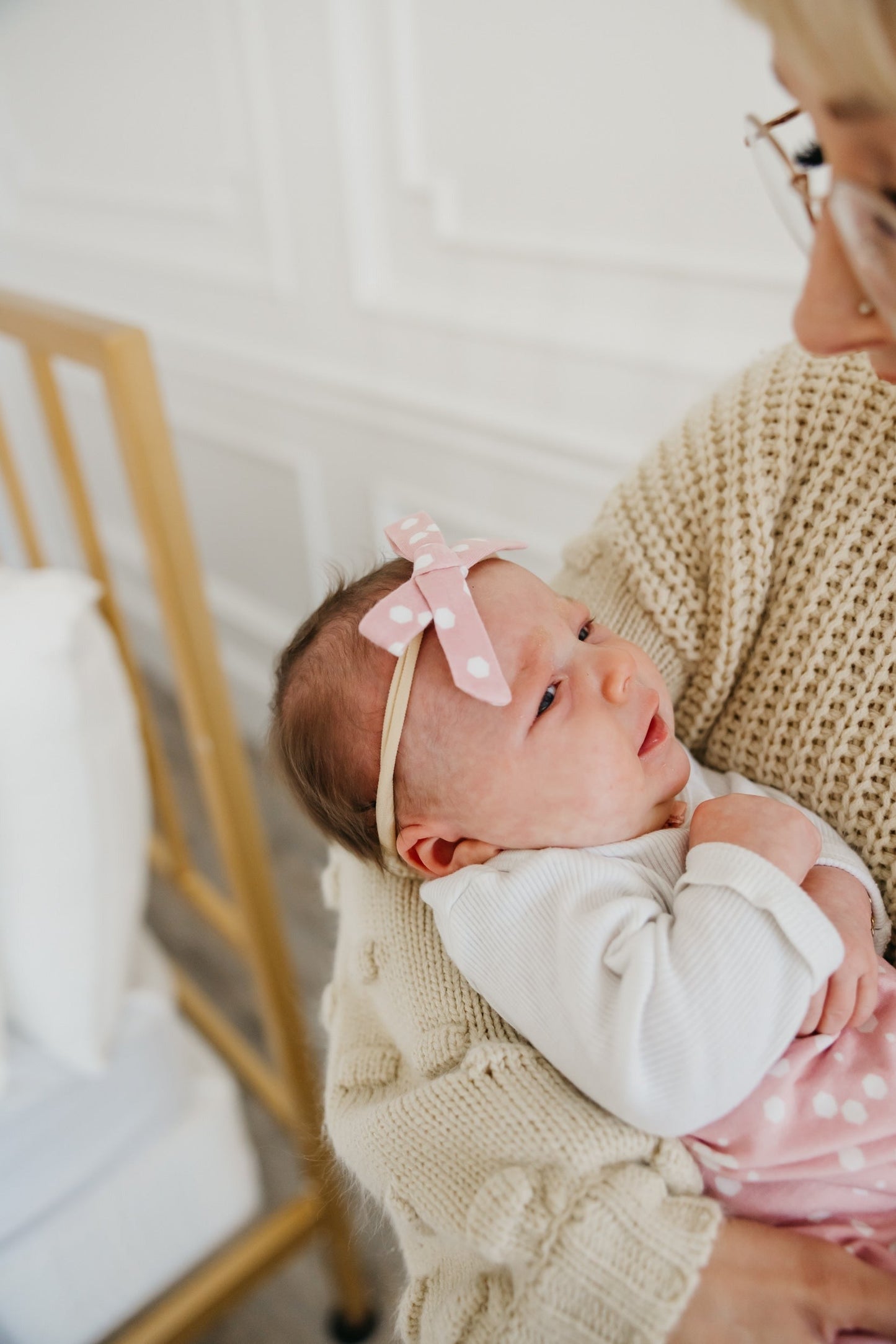 Ribbon Baby Bow - Lucy
