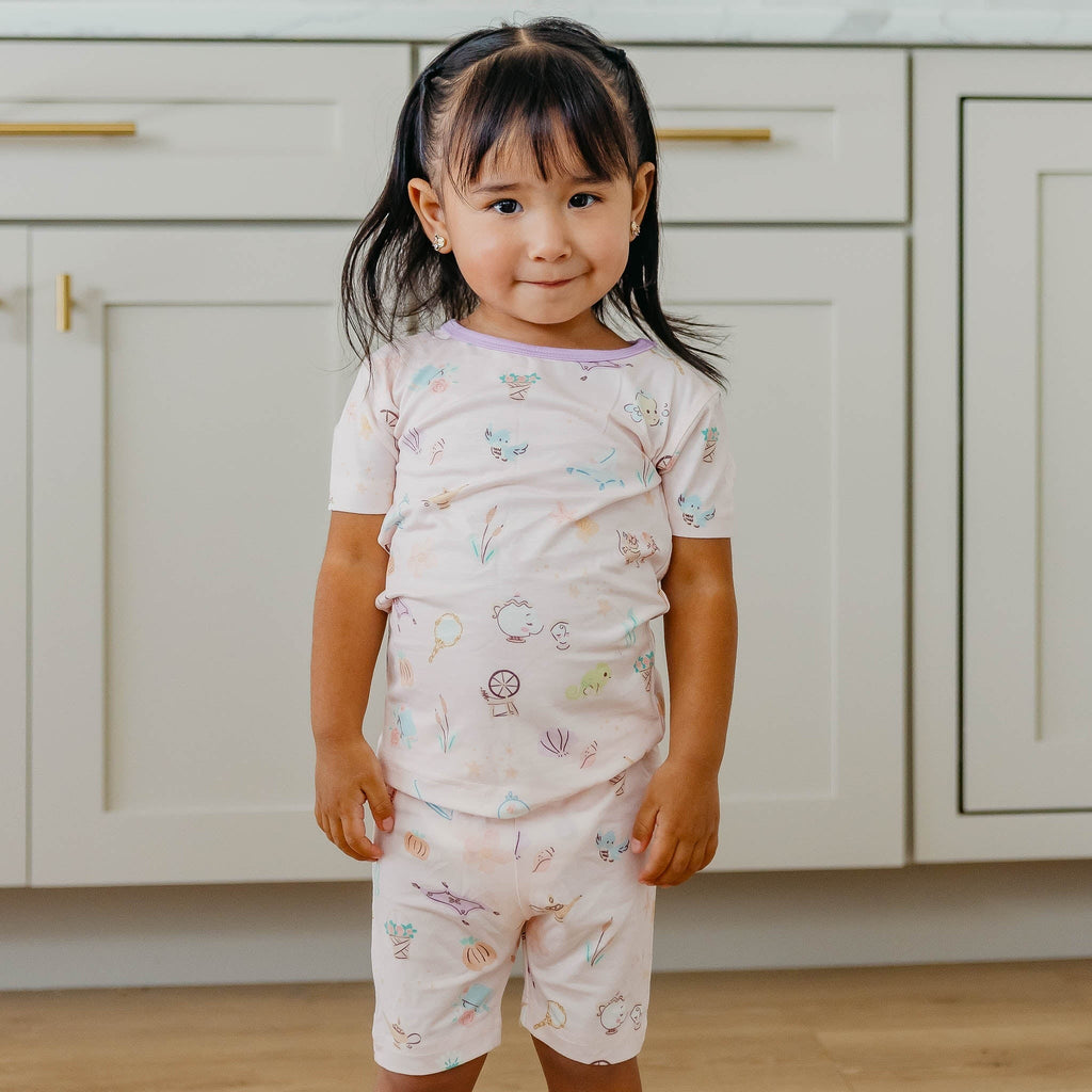 2pc Short Sleeve Pajama Set - Enchanted Friends