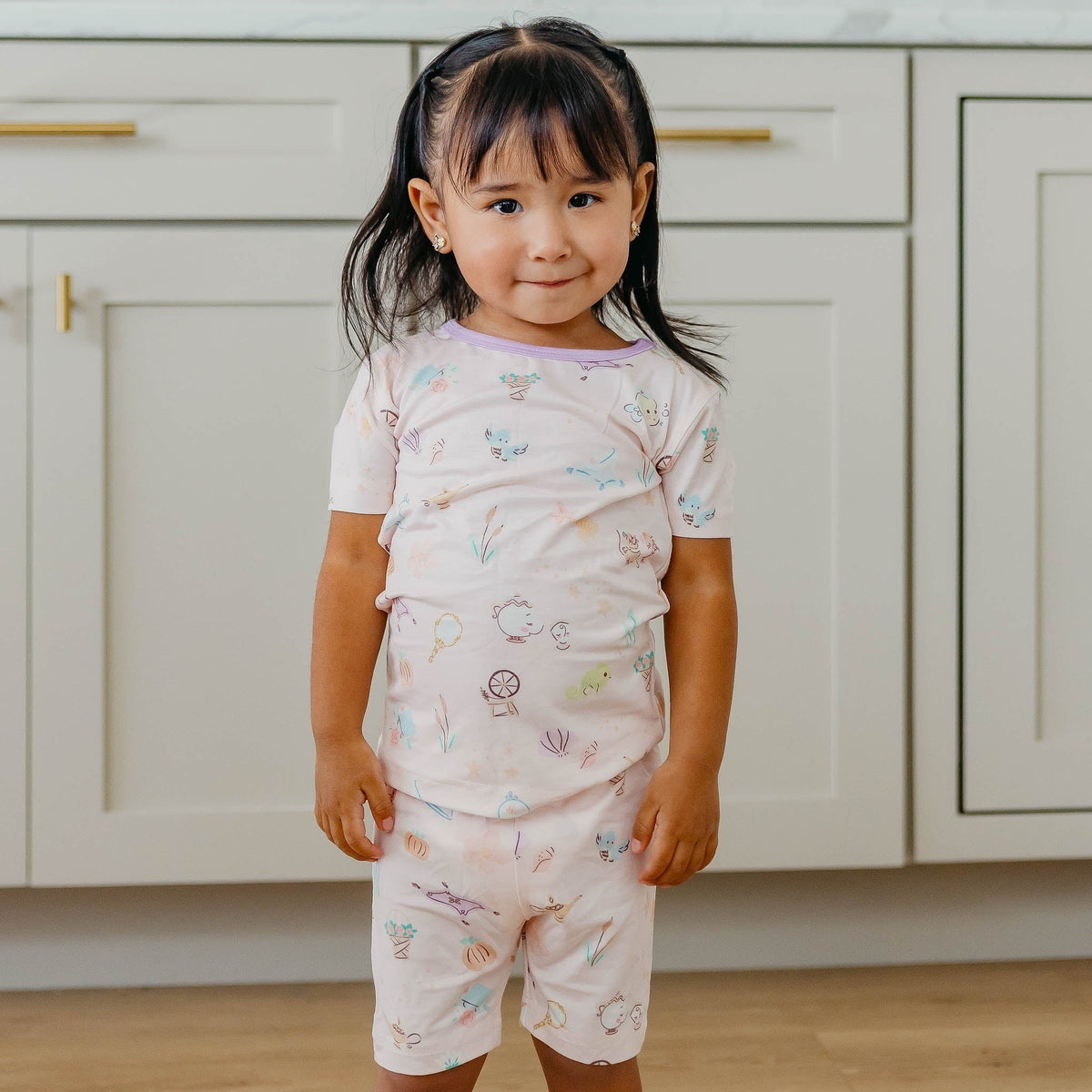 2pc Short Sleeve Pajama Set - Enchanted Friends