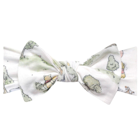 Knit Headband Bow - Hundred Acre Wood