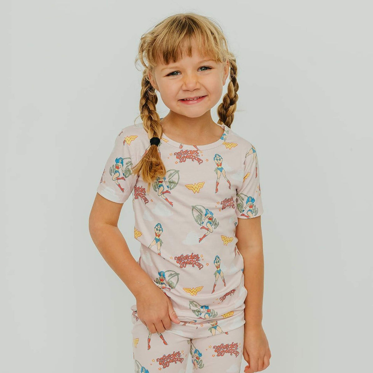 2pc Short Sleeve Pajama Set - Wonder Woman