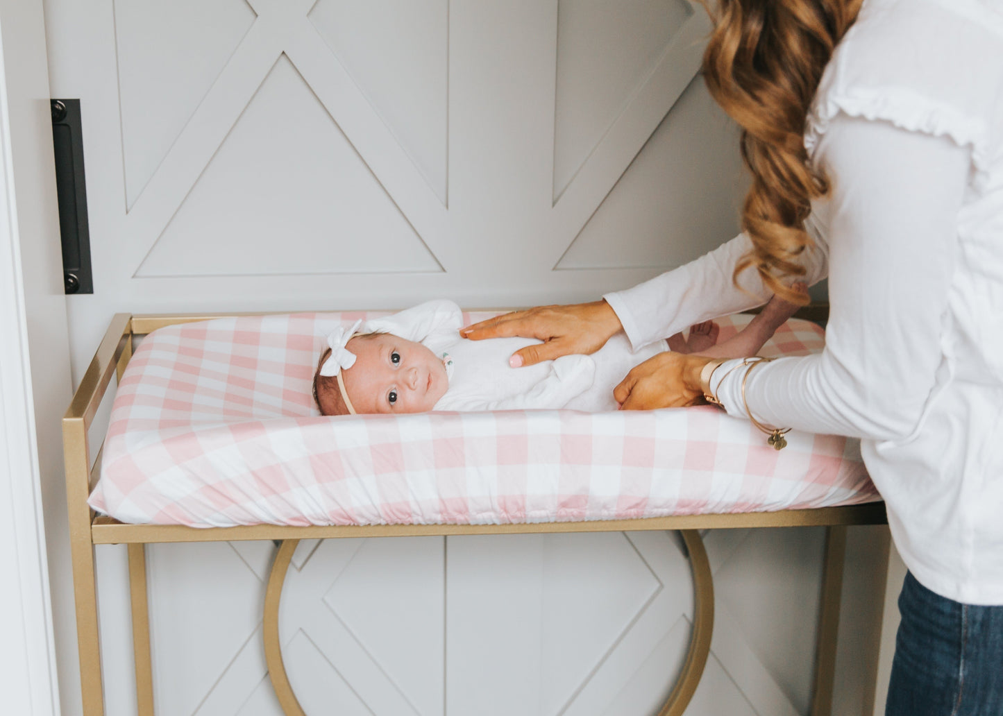 Premium Knit Diaper Changing Pad Cover - London