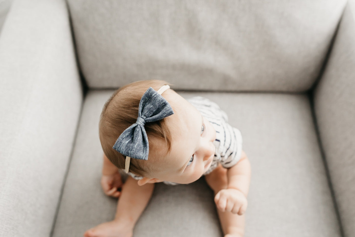 Bowtie Baby Bow - Denim