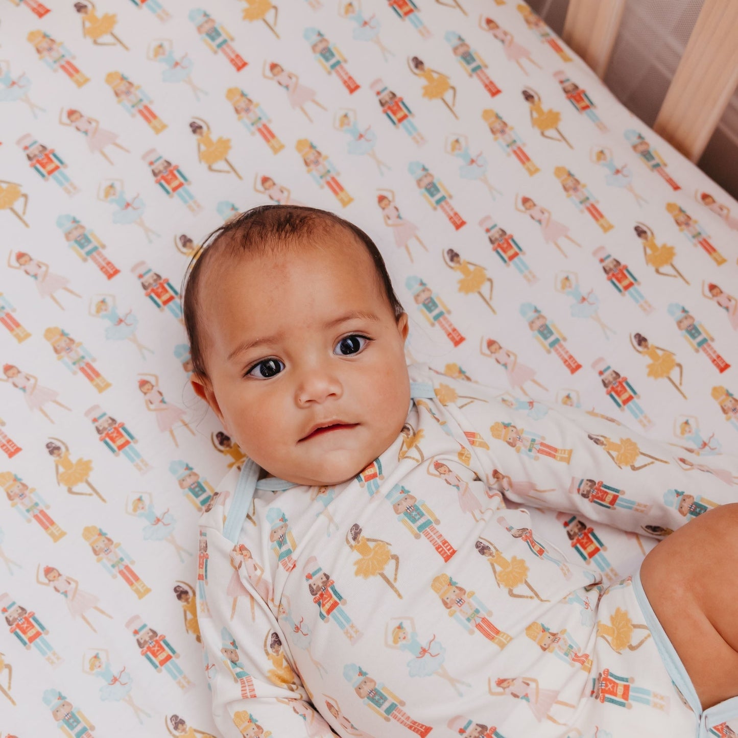 Premium Knit Fitted Crib Sheet - Juliet