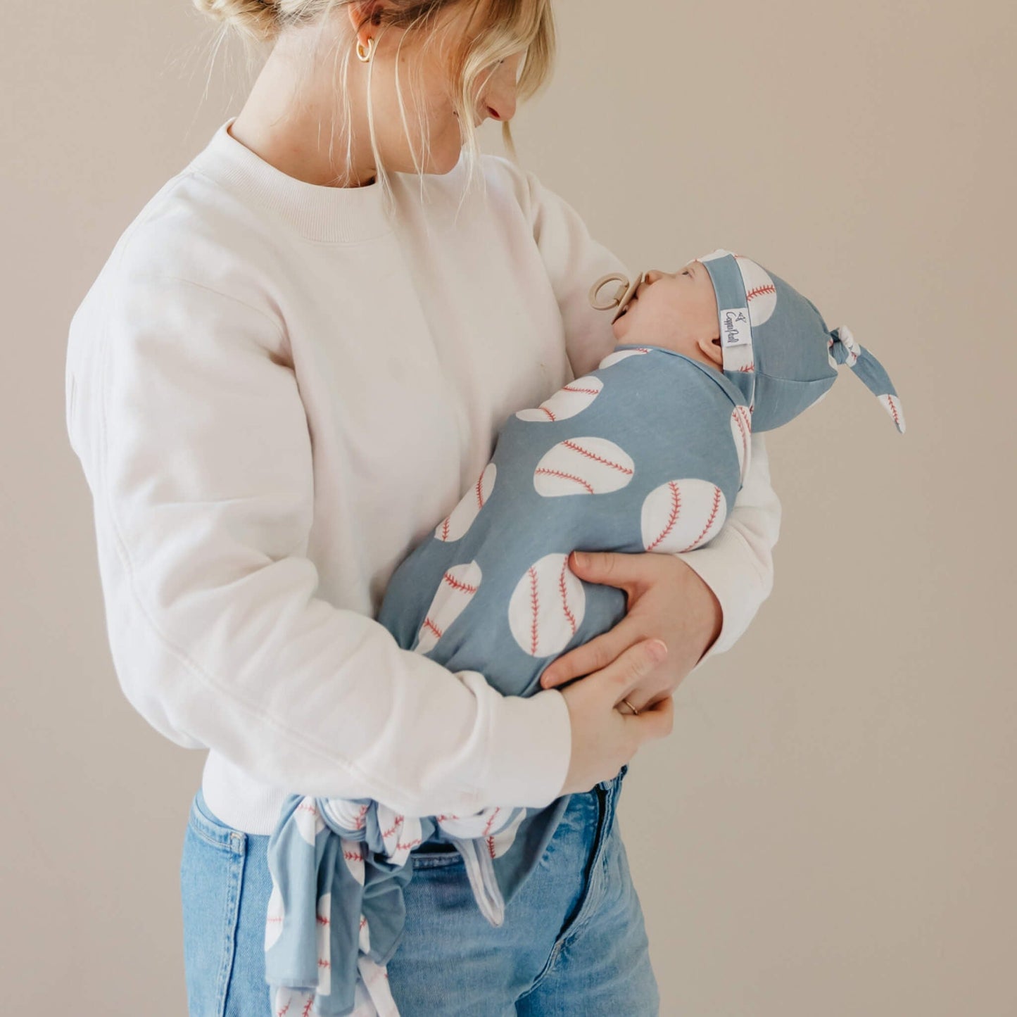 Knit Swaddle Blanket - Slugger