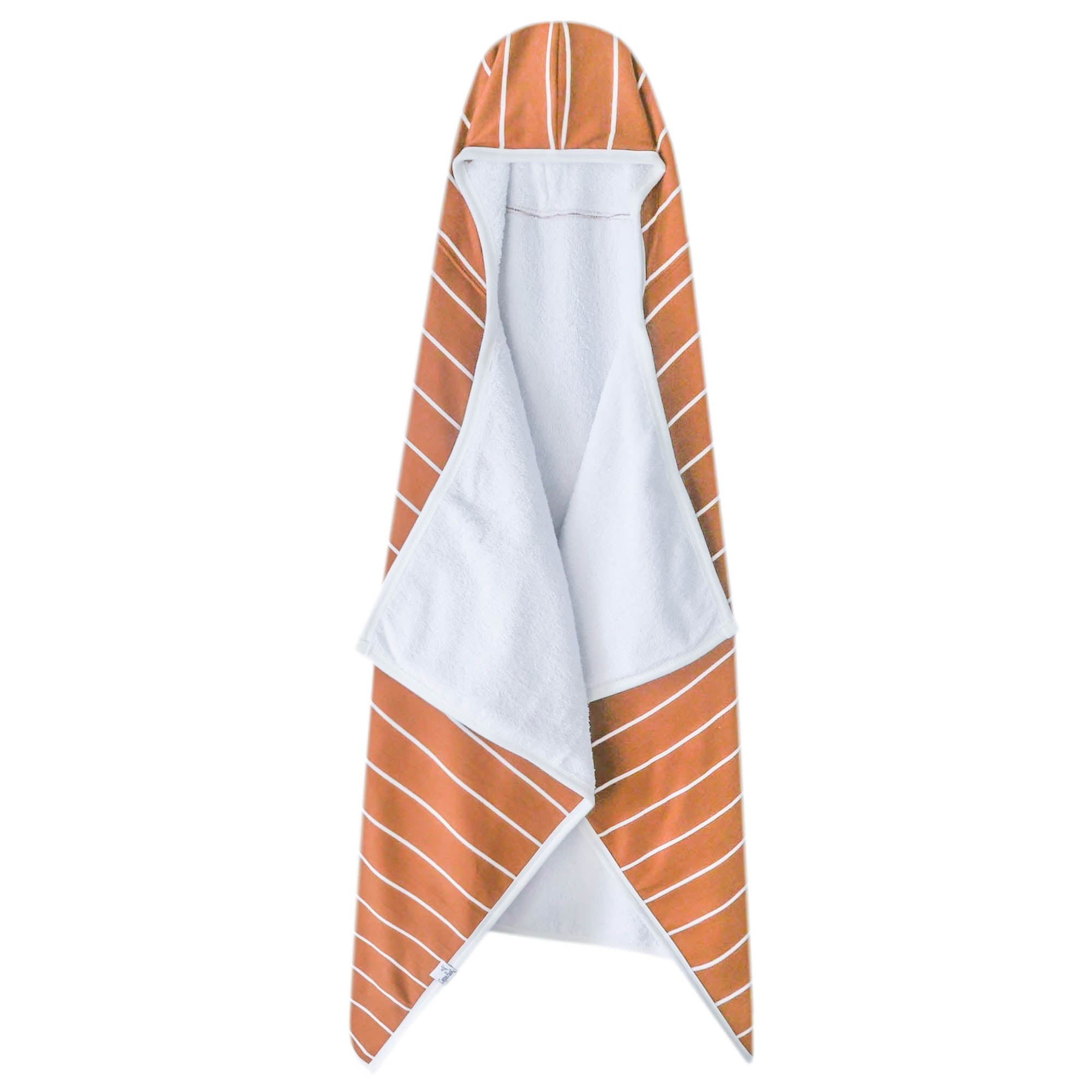 Premium Big Kid Hooded Towel - Camel