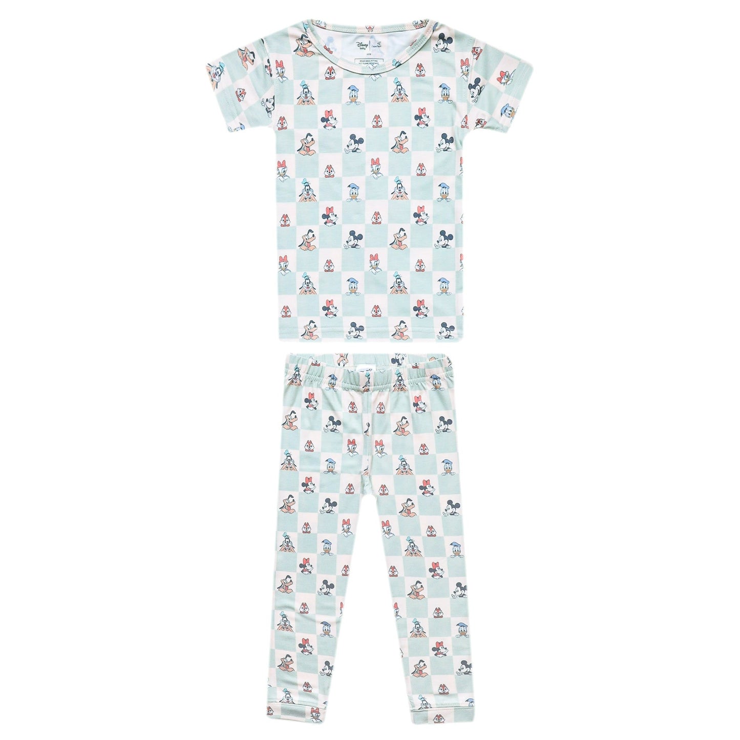 2pc Short Sleeve Pajamas with Pants - Mickey Mouse and Friends