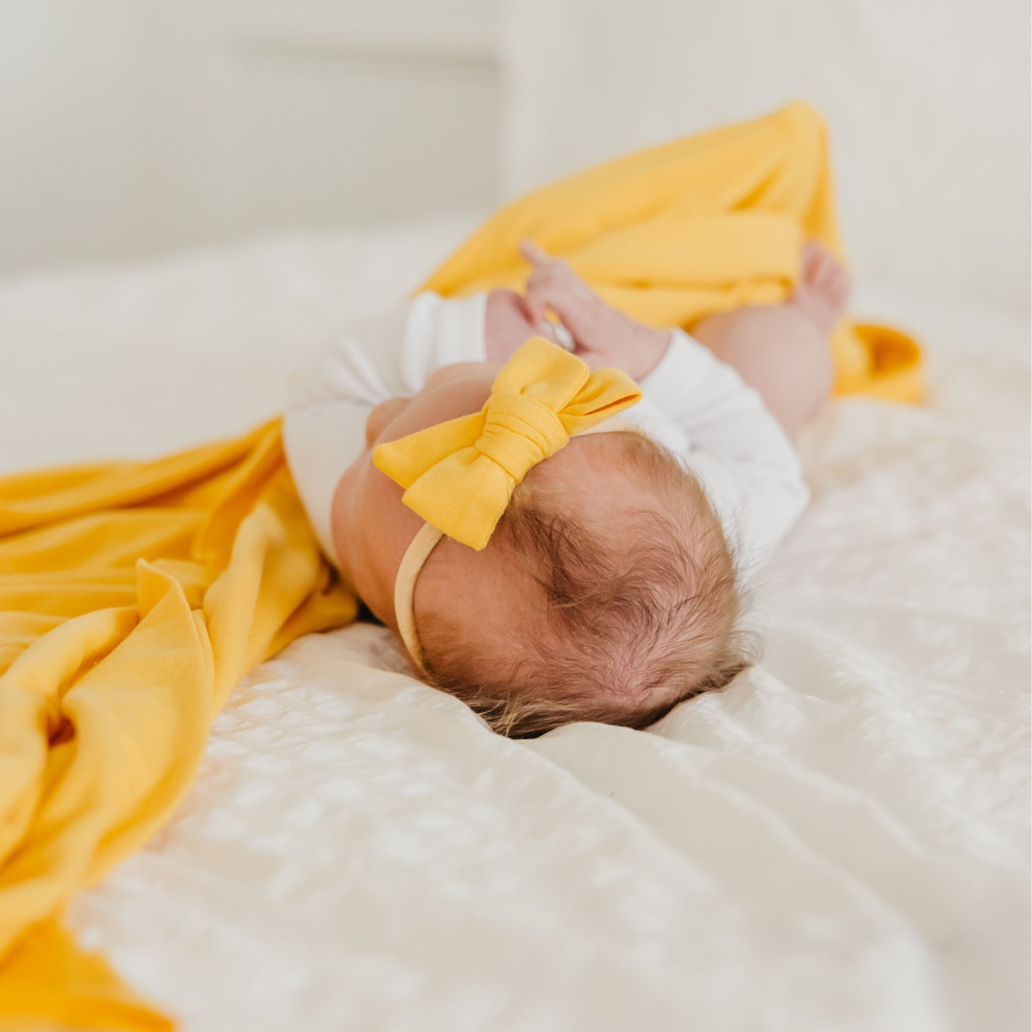 Classic Baby Bow - Banana