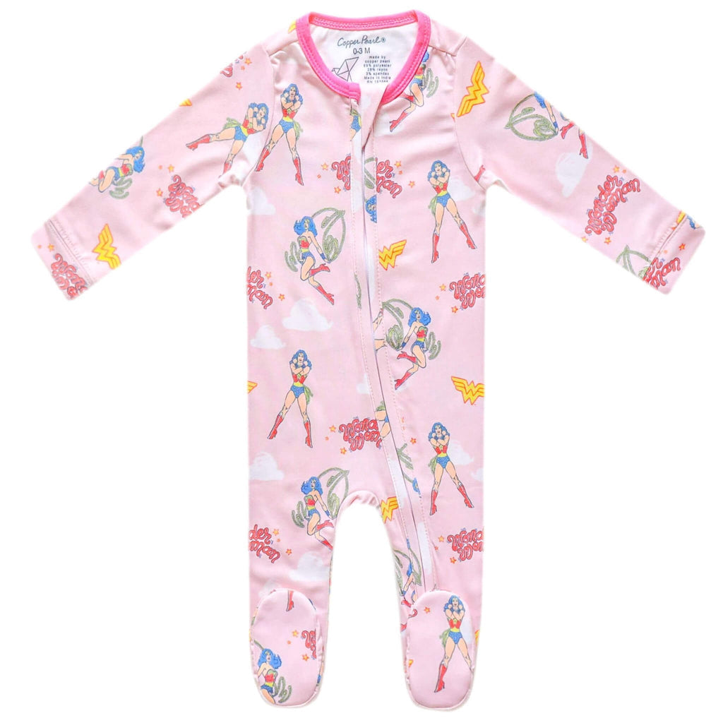 Zip-Up Footie Pajama - Wonder Woman