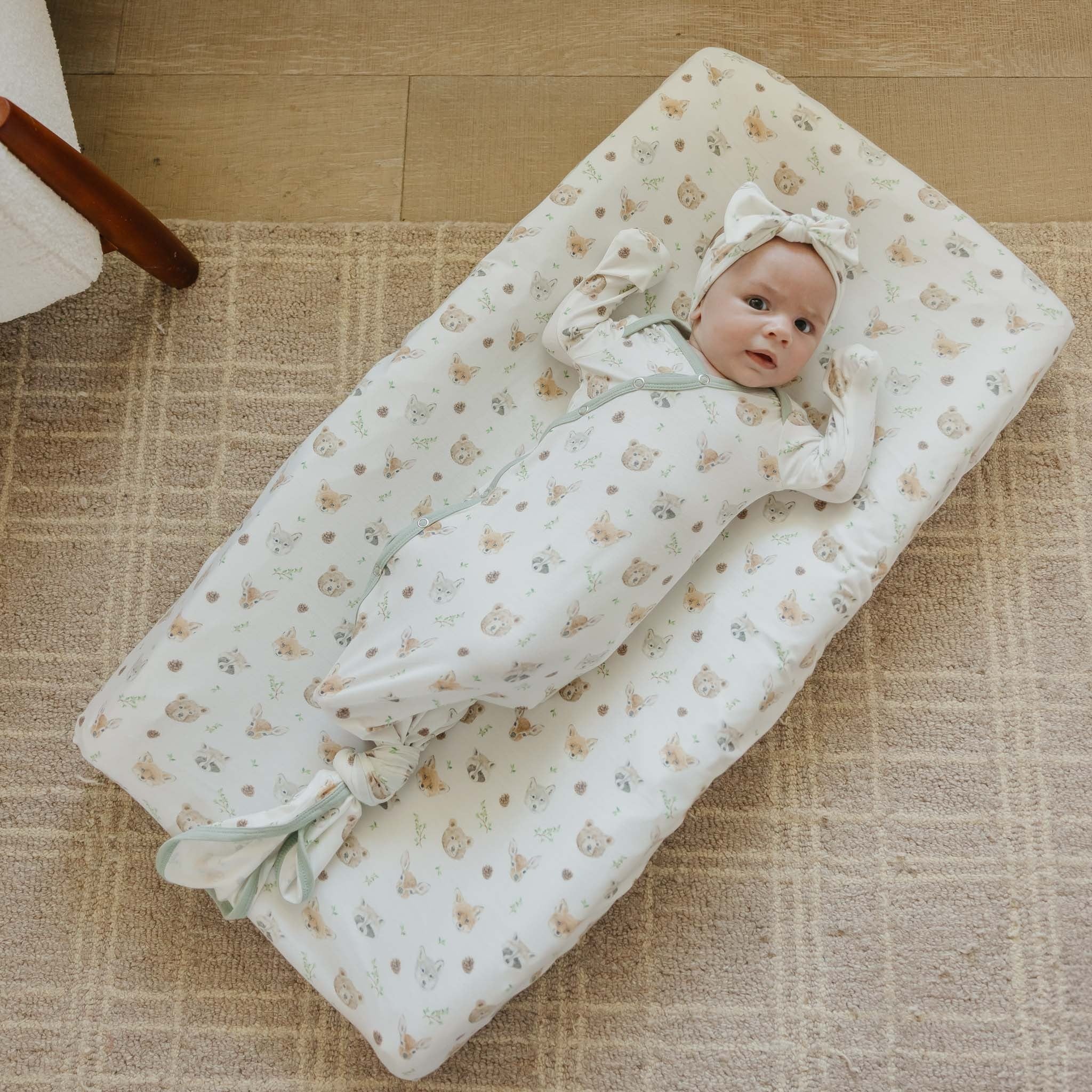 Premium Knit Diaper Changing Pad Cover - Wilder