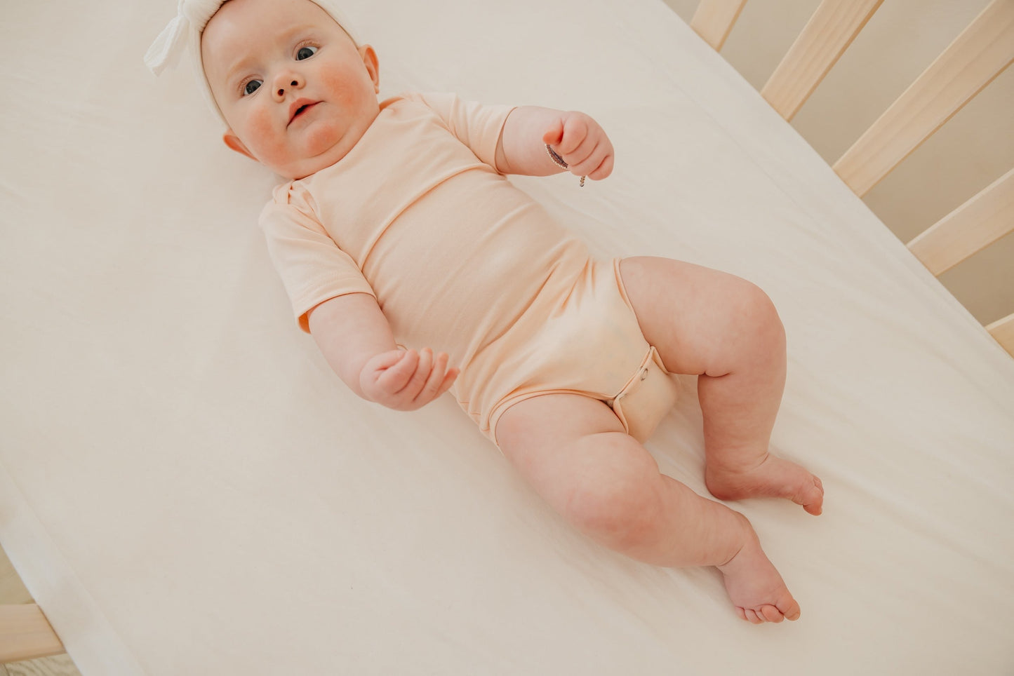 Short Sleeve Bodysuit - Blush