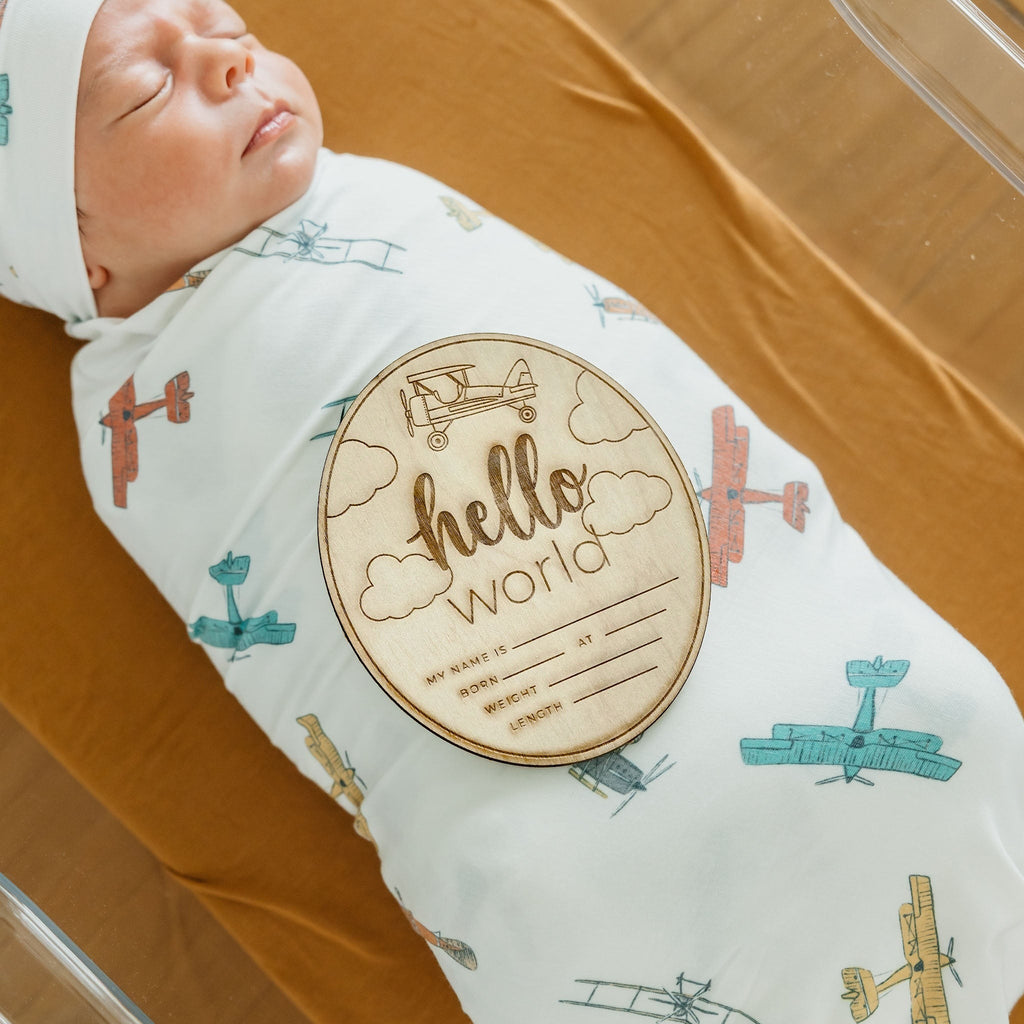 Wooden Announcement Sign - Flyer