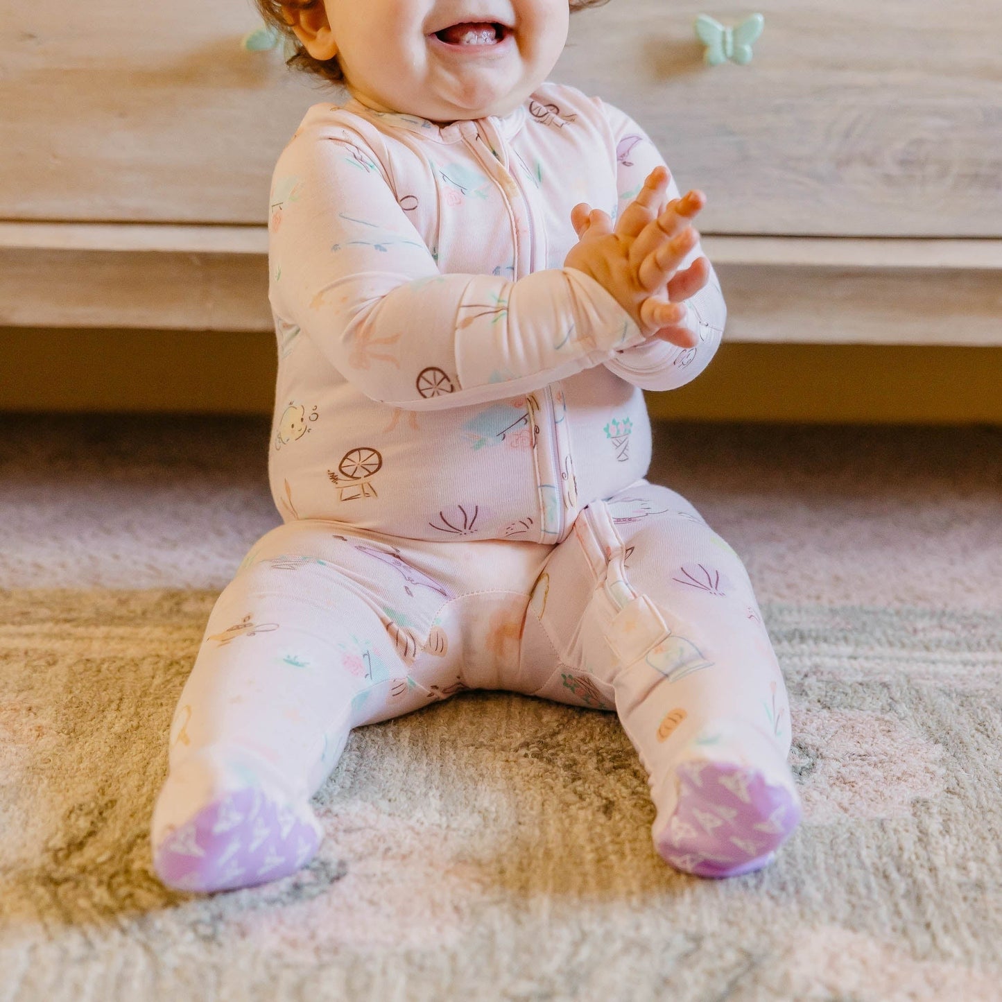 Zip-Up Footie Pajama - Enchanted Friends