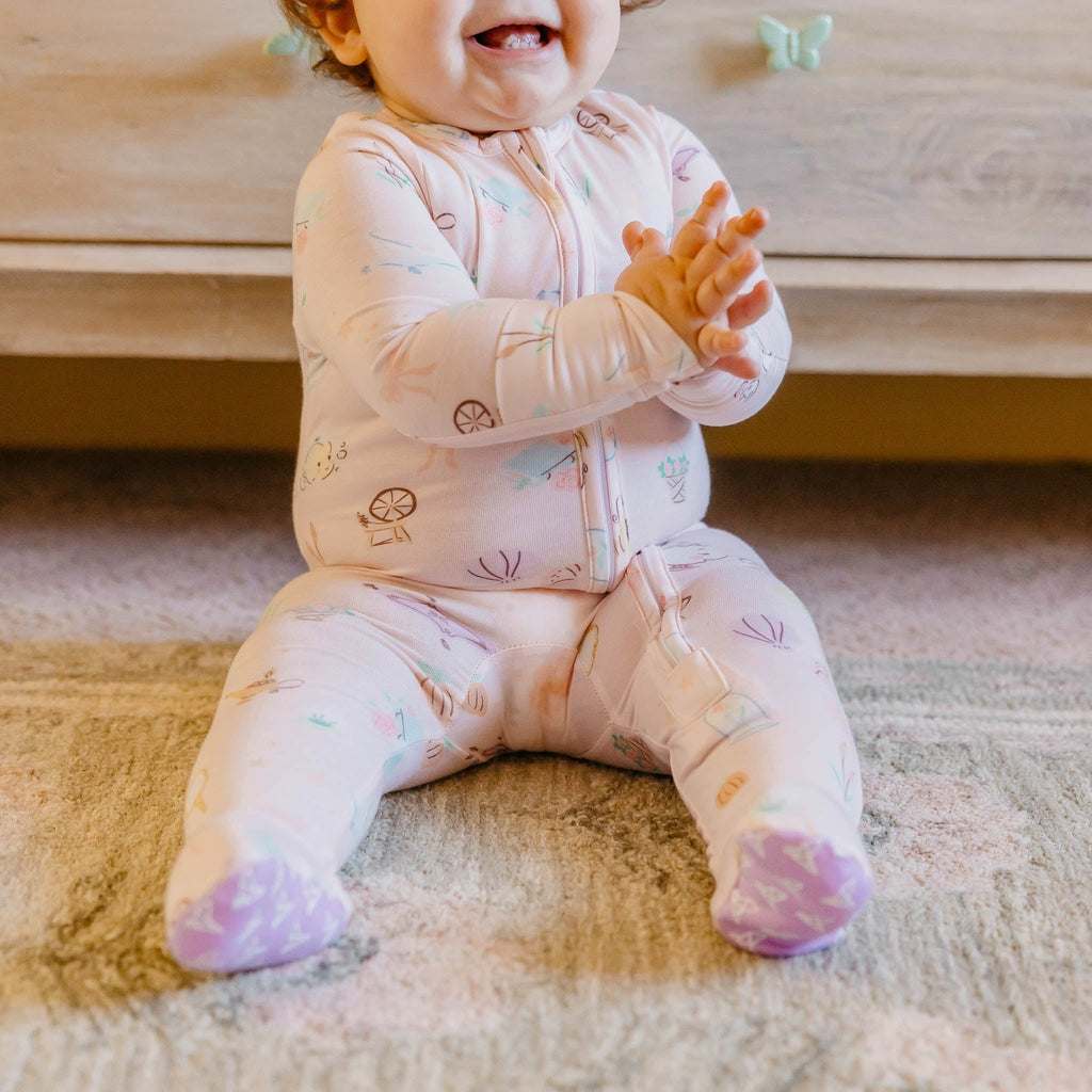 Zip-Up Footie Pajama - Enchanted Friends