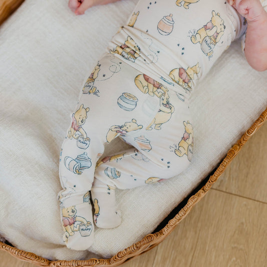 Footed Baby Pants - Hunny