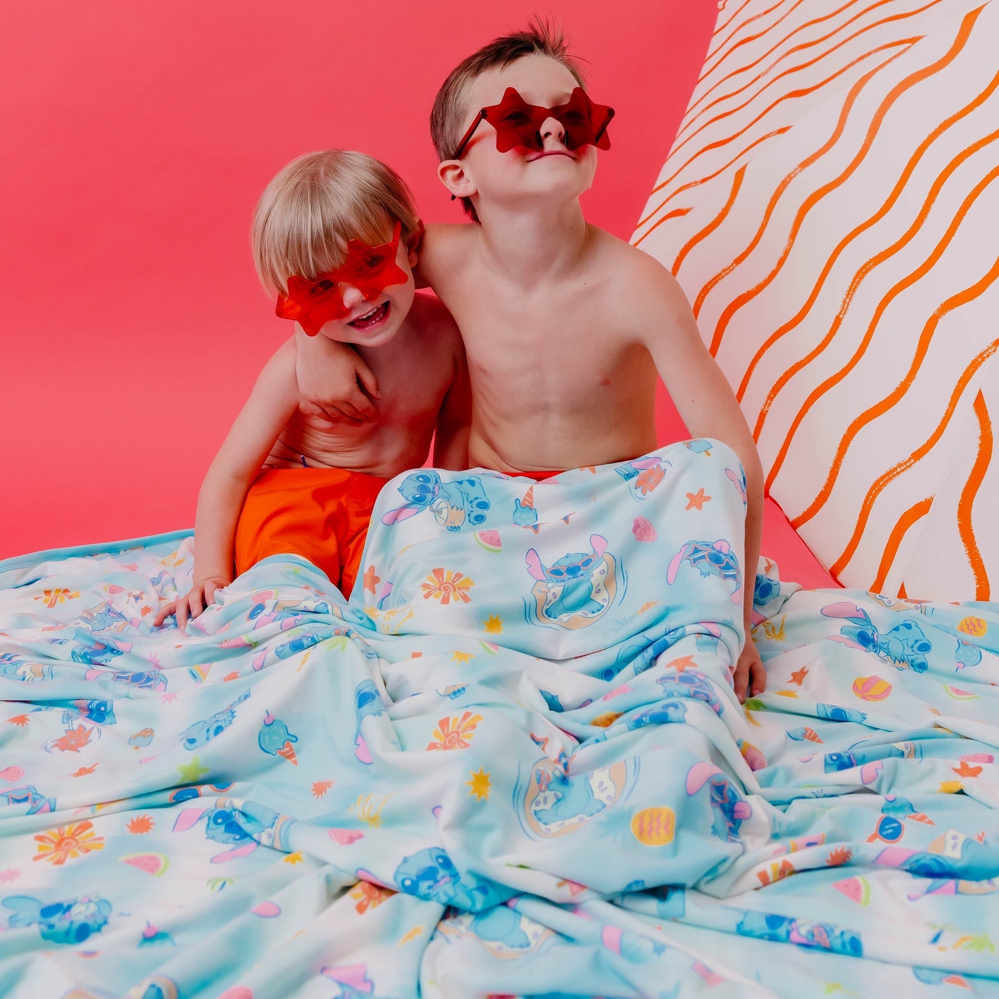 Three-Layer Jumbo Quilt - Disney Stitch Dreamsicles