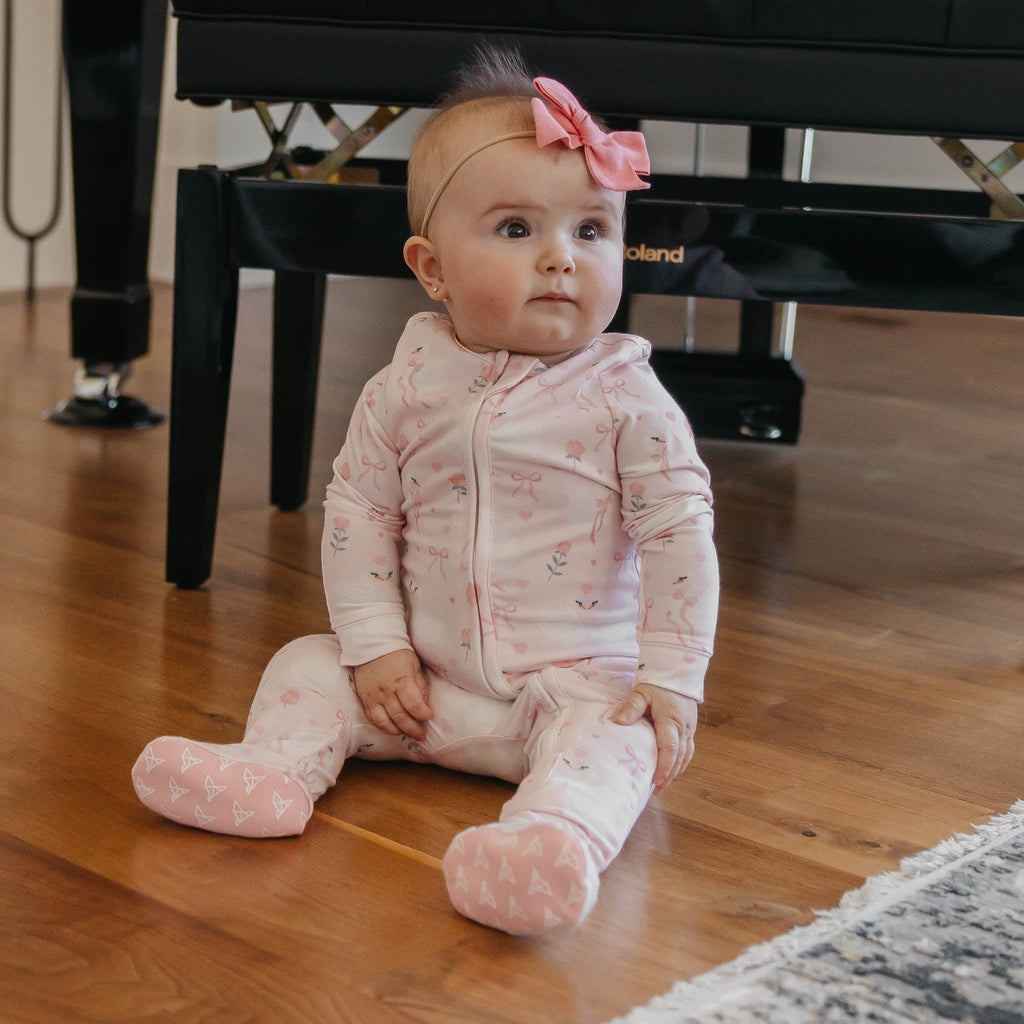Zip-Up Footie Pajama - Adelia