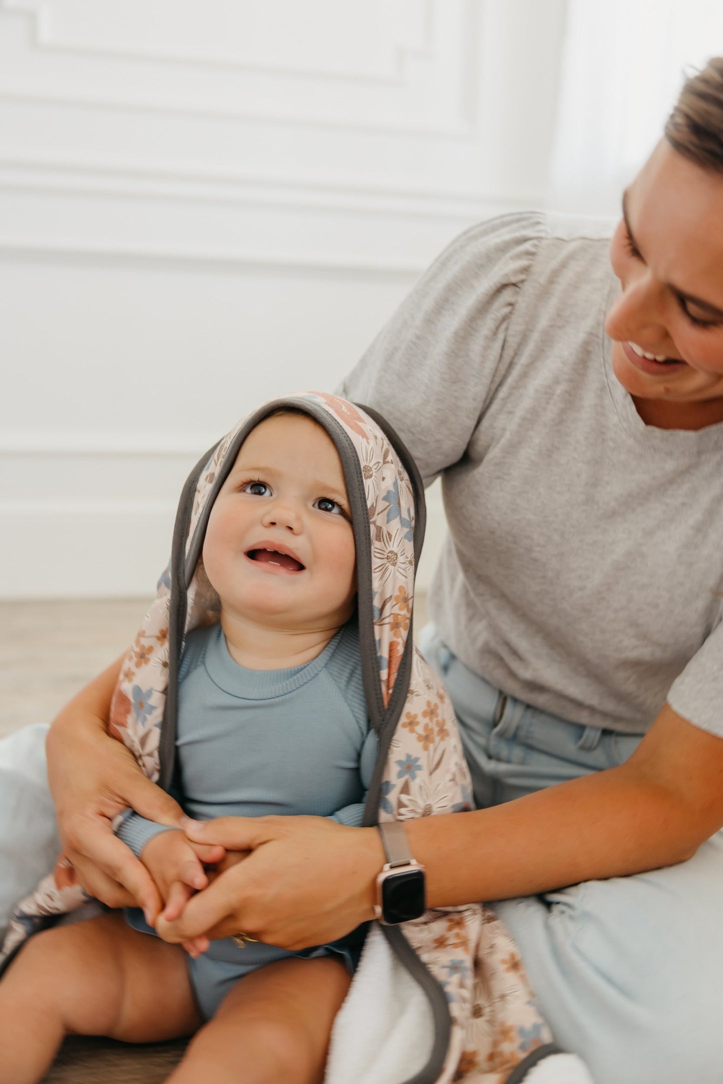 Premium Baby Knit Hooded Towel - Eden