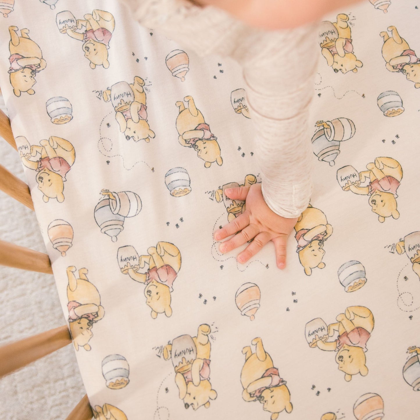 Premium Knit Fitted Crib Sheet - Hunny