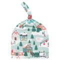 Top Knot Hat - Snowy Slopes