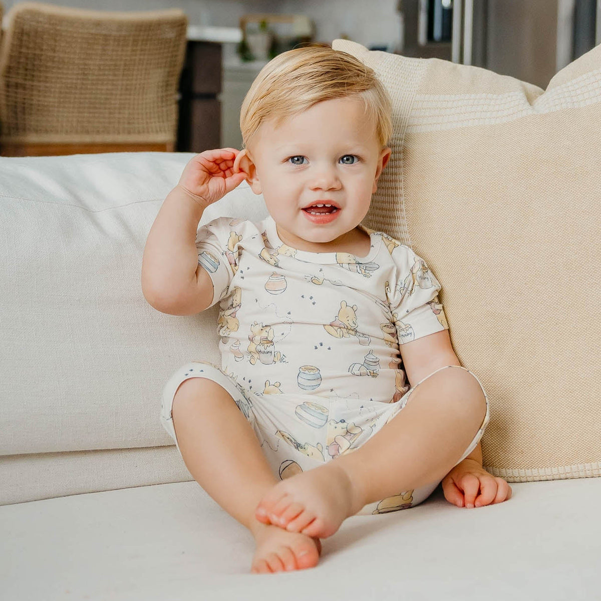 2pc Short Sleeve Pajama Set - Hunny