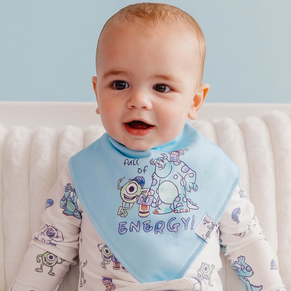 4 Pack Baby Bandana Bibs - Monsters, Inc. Medley