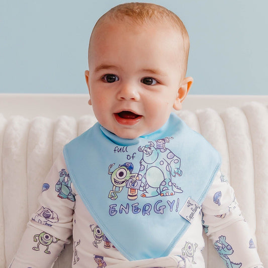 4 Pack Baby Bandana Bibs - Monsters, Inc. Medley