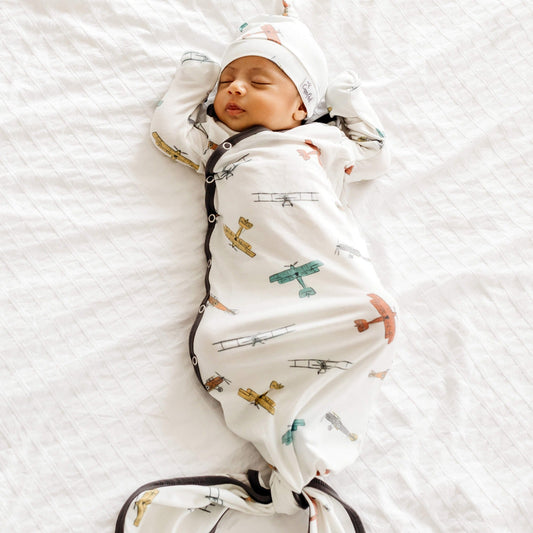 Newborn Knotted Gown - Ace