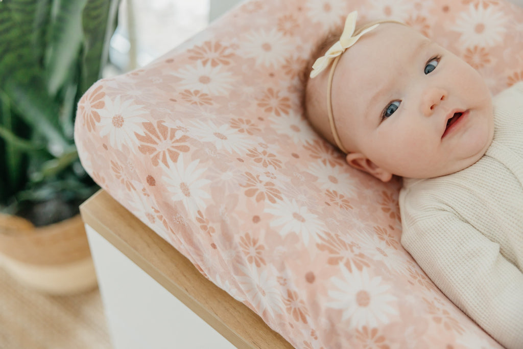 Premium Knit Diaper Changing Pad Cover - Penny