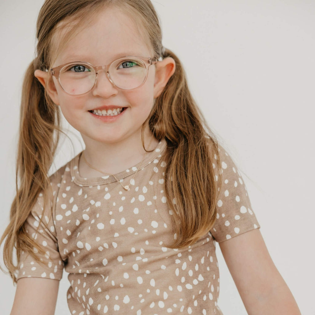 2pc Short Sleeve Pajama Set - Fawn