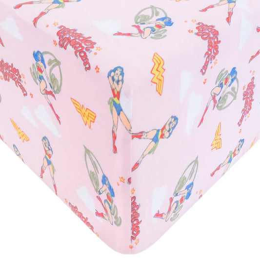 Premium Knit Fitted Crib Sheet - Wonder Woman