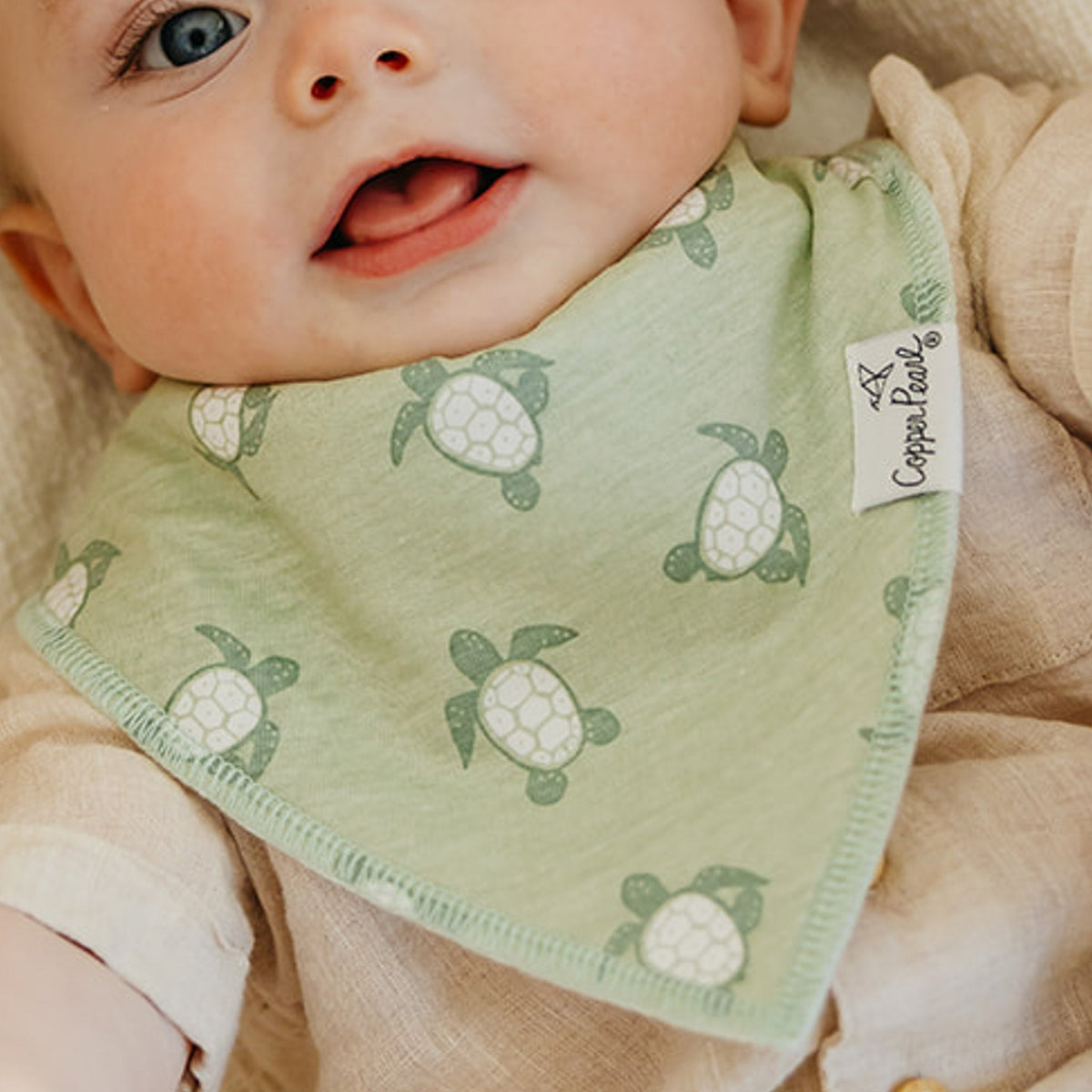 4 Pack Baby Bandana Bibs - Cove
