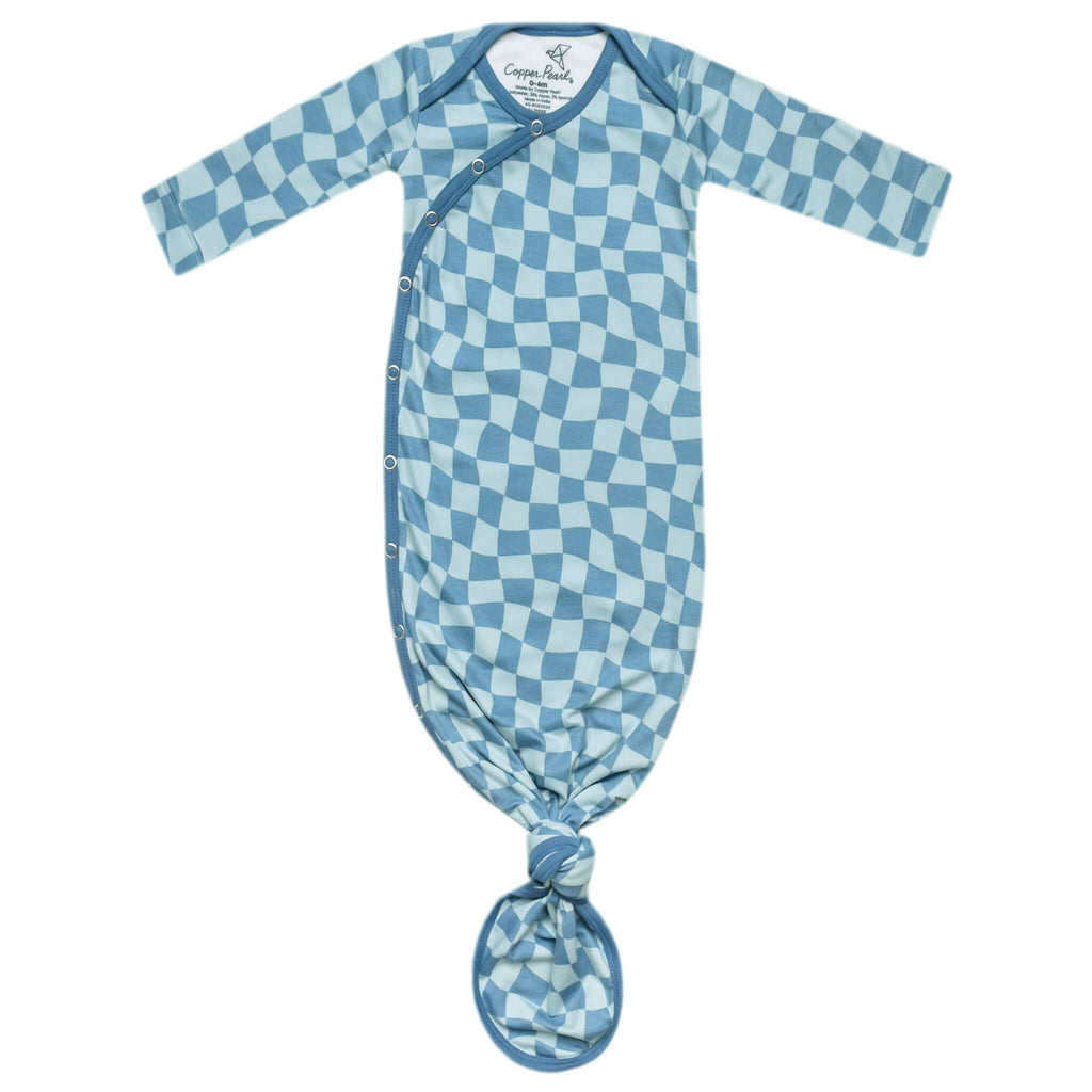 Newborn Knotted Gown - Miles