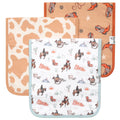 3 Pack Premium Burp Cloths - Boone