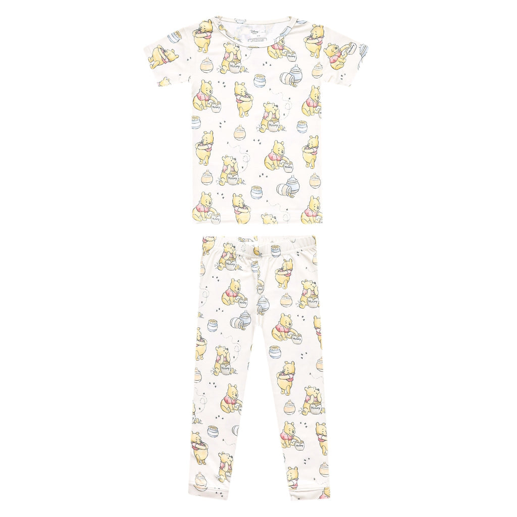 2pc Short Sleeve Pajamas with Pants - Hunny