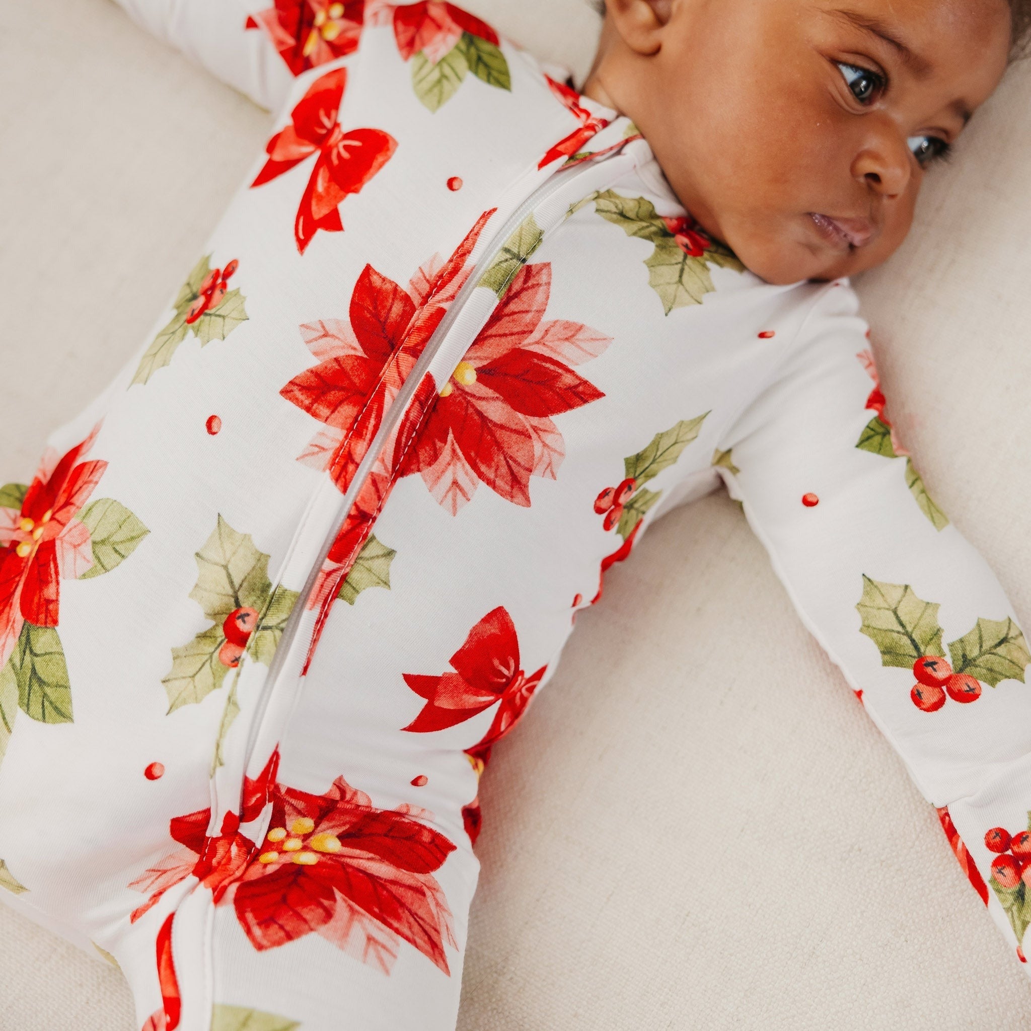 Bamboo Zip-Up Footie Pajama - Holly Anne