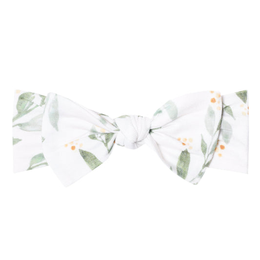 Knit Headband Bow - Fern