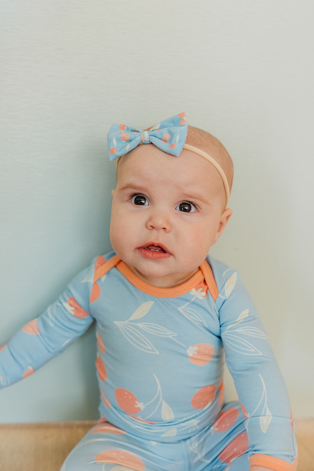 Bowtie Baby Bow - Clementine