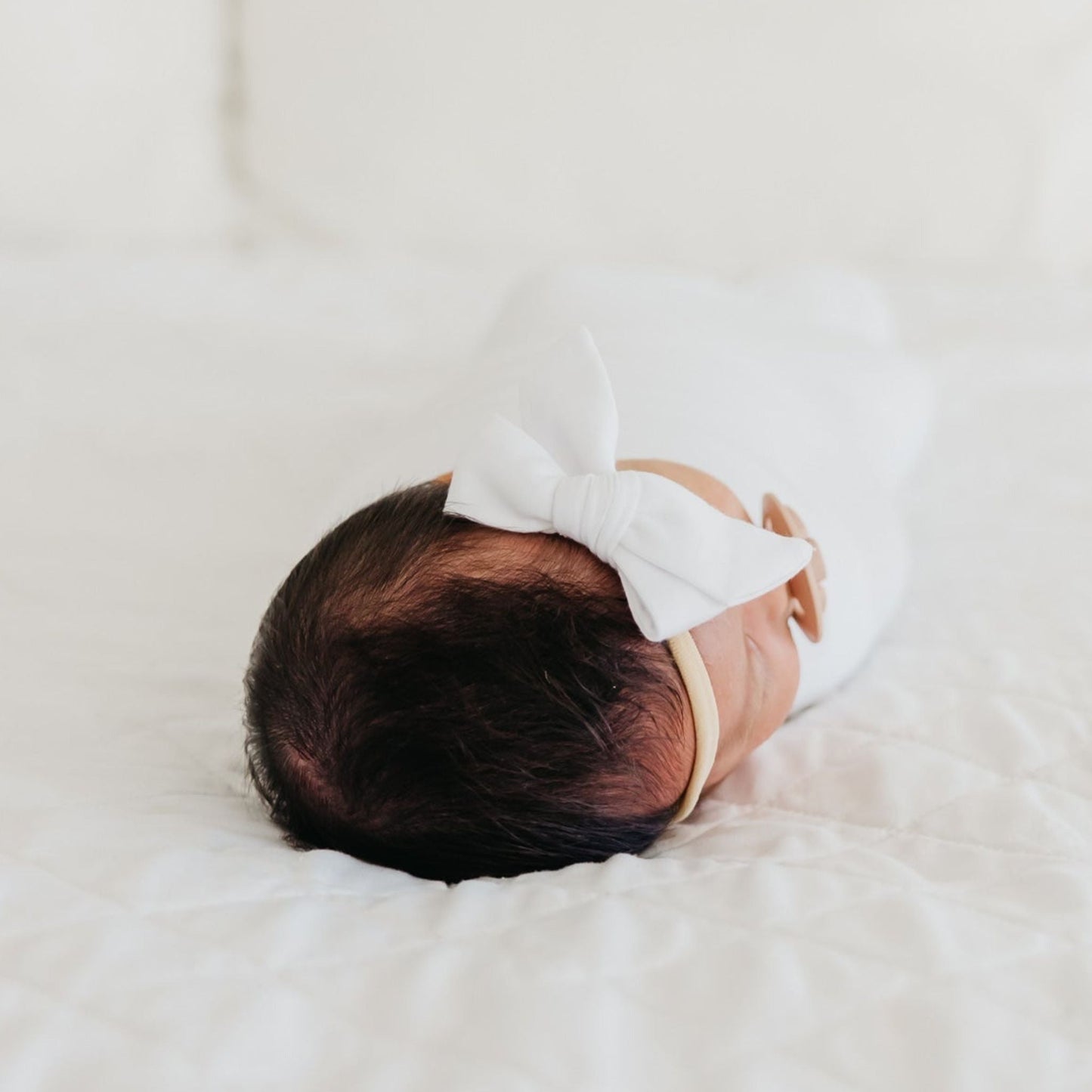 Classic Baby Bow - Dove