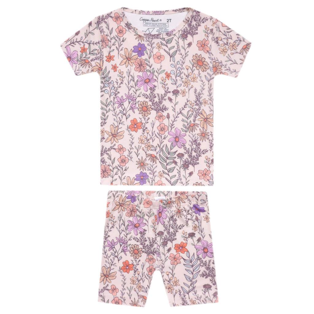 2pc Short Sleeve Pajama Set - Flora