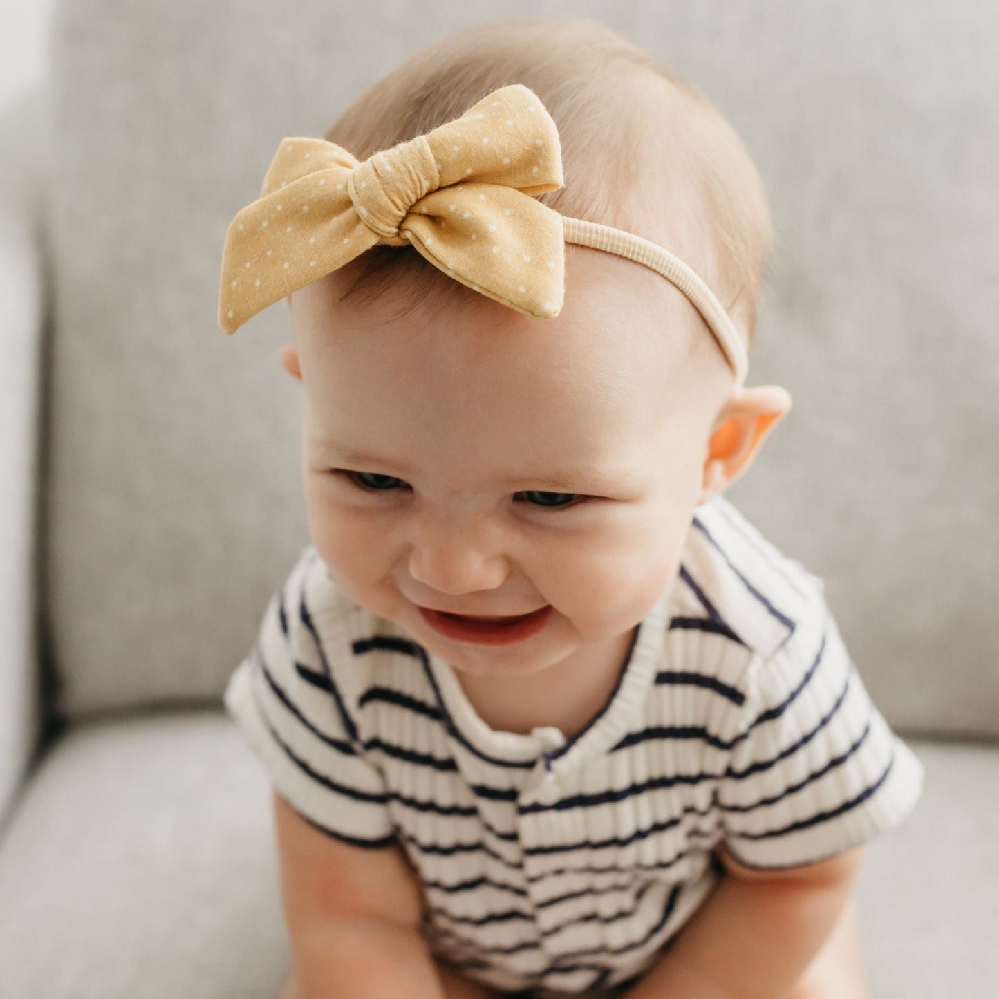 Classic Baby Bow - Marigold